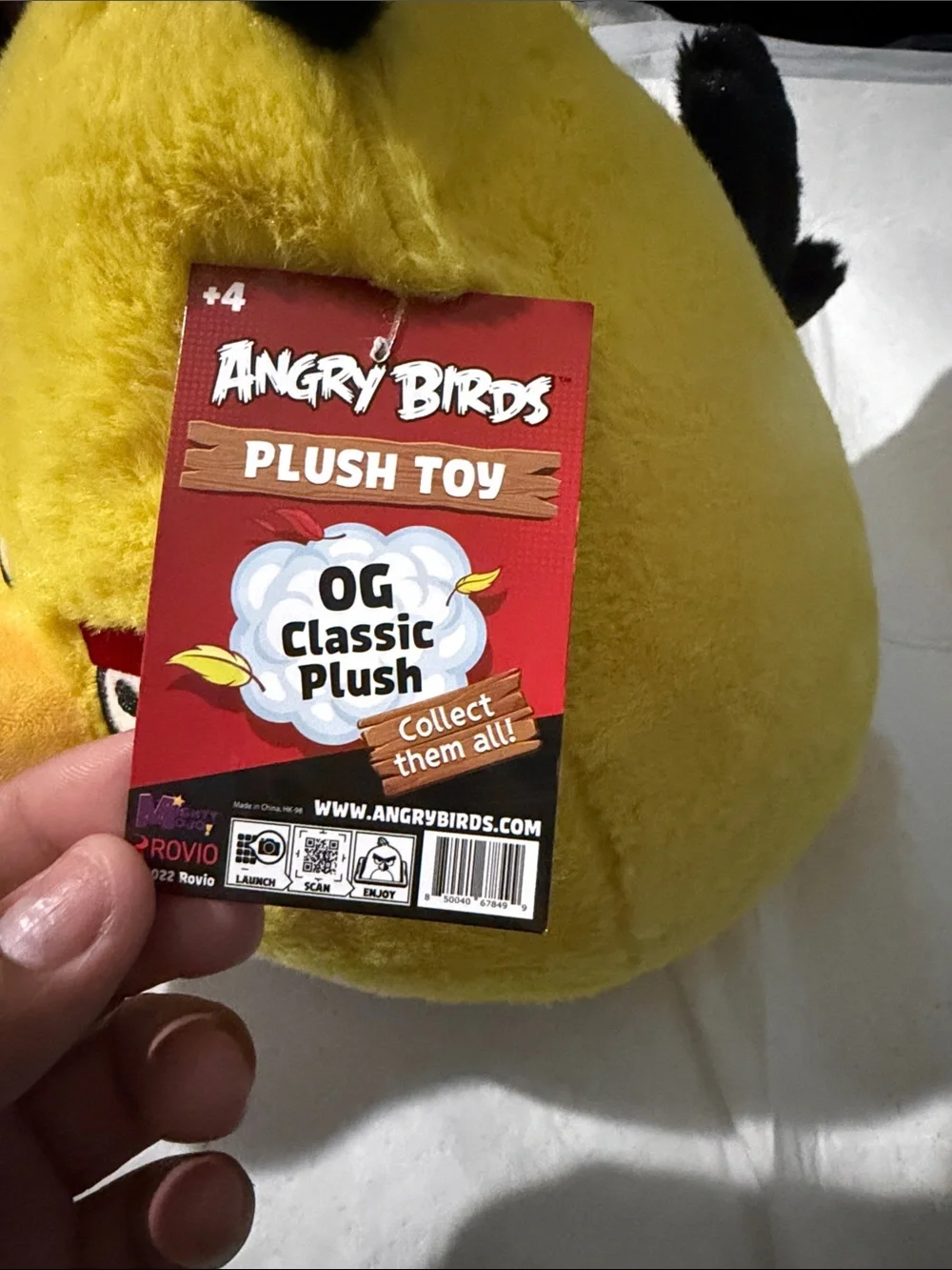 Angry Birds Yellow Plush Bird Toy - Official Angry Birds